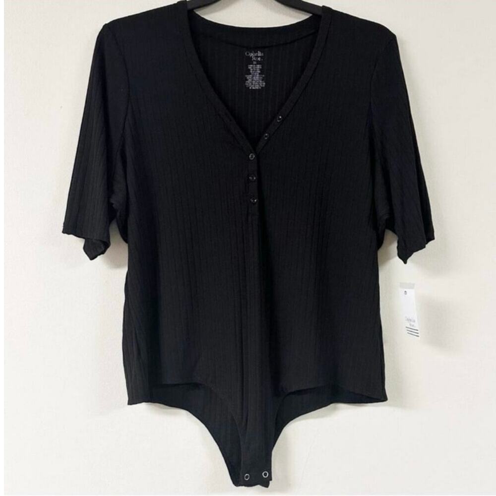 OPHELIA ROE Bodysuit Womens Size 3X Black